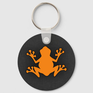 Orange Frog Key Ring