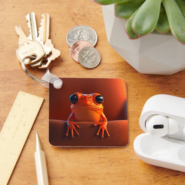 Orange Frog Key Ring (Desk)