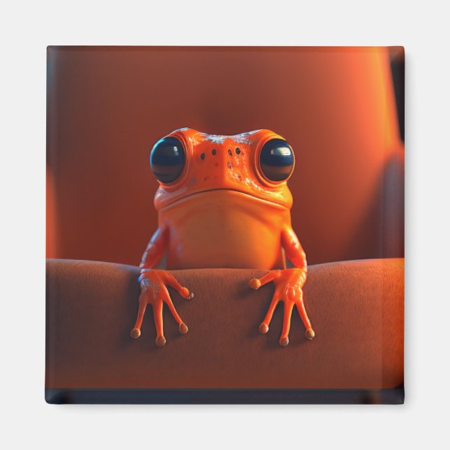 Orange Frog Magnet (Front)