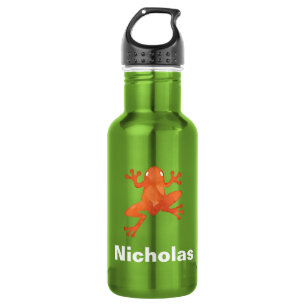 Orange Frog Personalised 532 Ml Water Bottle