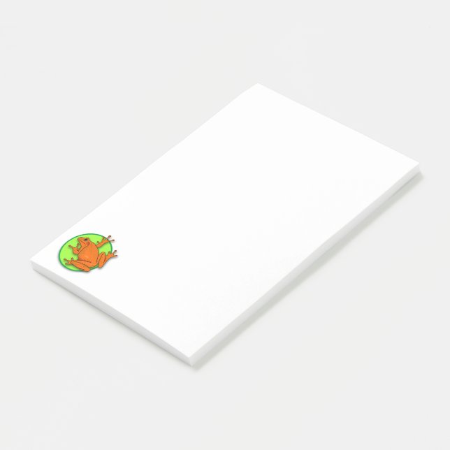 Orange Frog Post-it© Notes (Angled)