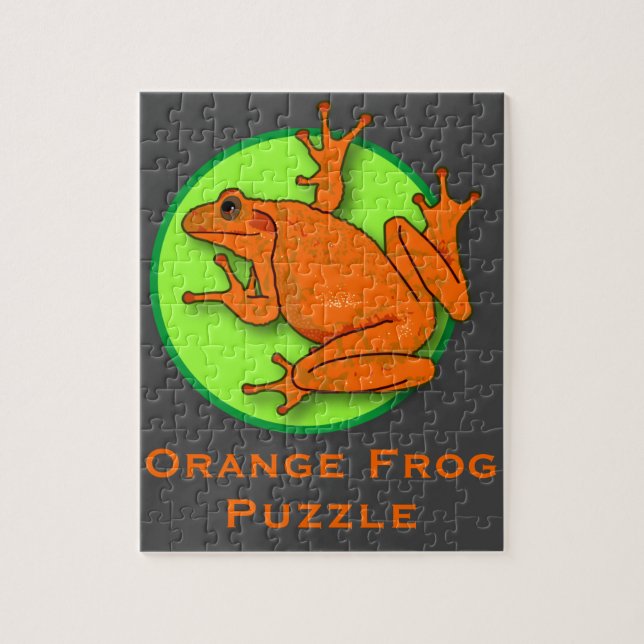 Orange Frog Puzzle (Vertical)