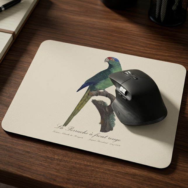 Orange-Fronted Parakeet, Eupsittula Canicularis Mouse Mat (Orange-Fronted Parakeet, Eupsittula Canicularis. Mouse Pad)