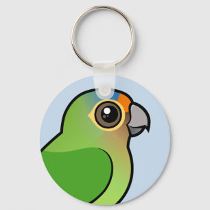 Orange-fronted Parakeet Key Ring