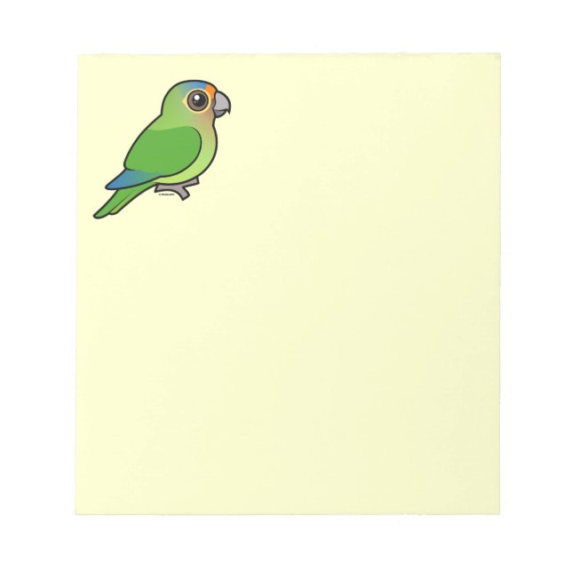 Orange-fronted Parakeet Notepad (Front)