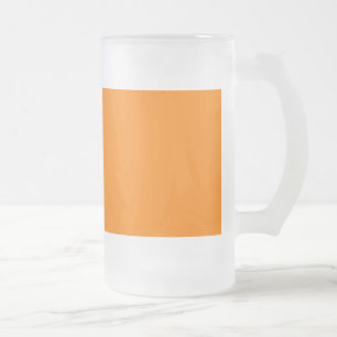 Orange Frosted Glass Mug