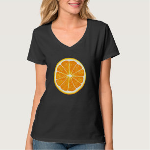Orange Fruit Beach Vibes Sea Summer Sun Vacation H T-Shirt