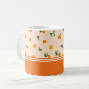 Orange Fruit citrus classic pattern Coffee Mug