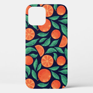 Orange Fruit: Colourful Vintage Seamless iPhone 12 Case