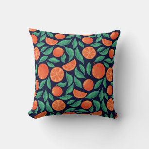 Orange Fruit: Colourful Vintage Seamless Cushion