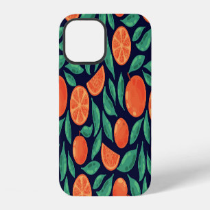 Orange Fruit: Colourful Vintage Seamless iPhone 12 Case