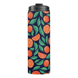 Orange Fruit: Colourful Vintage Seamless Thermal Tumbler
