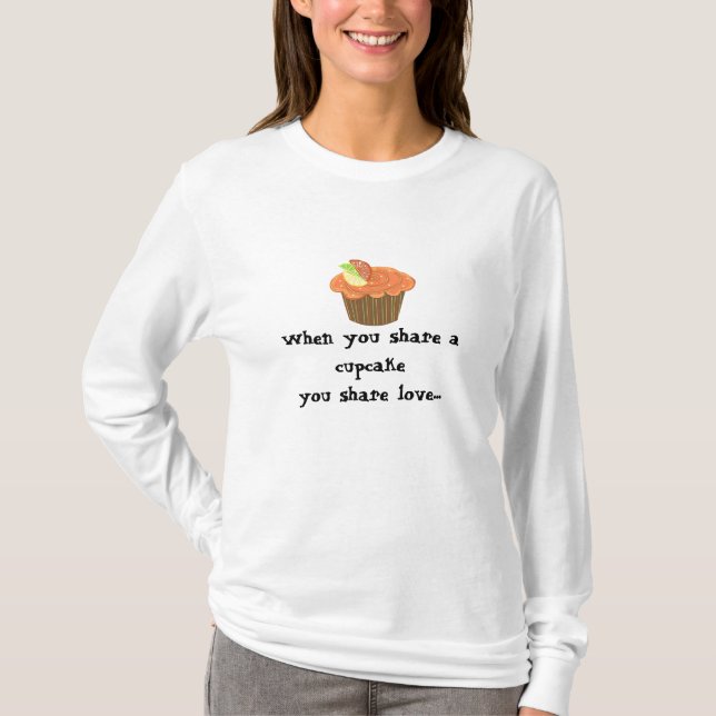 Orange Fruit Cupcake T-Shirt (Front)