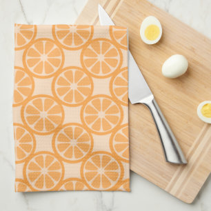 Orange Fruit Oranges Pattern Tea Towel