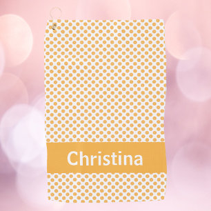Orange Fruit Pattern Personalise Golf Towel