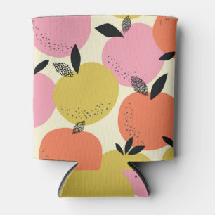 Orange Fruit, Seamless Summer Pattern. Can Cooler