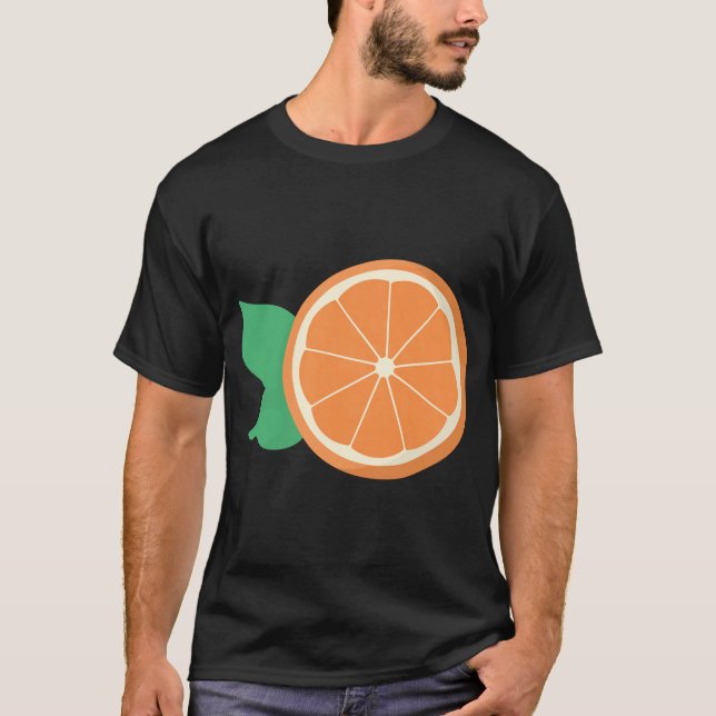 Orange Fruit Slice Fruit Lover T-Shirt (Front)