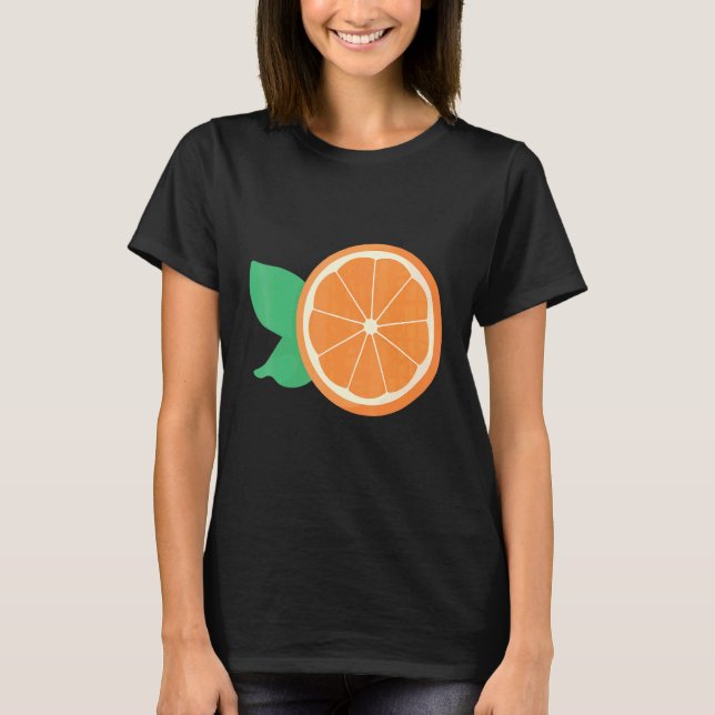 Orange Fruit Slice Fruit T-Shirt (Front)