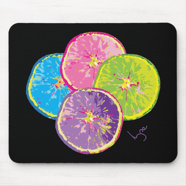Orange Fruit Slices Pop Art Mouse Mat (Front)