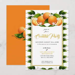 Orange Fruit Summer Party Invitation