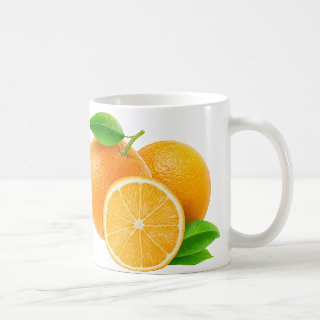 Orange fruits coffee mug (Right)
