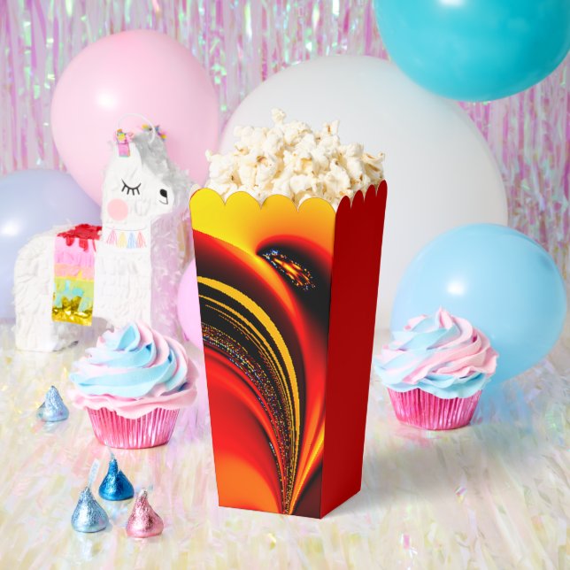 Orange Fury Fractal  Favour Box (Party)