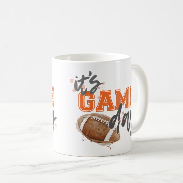 Orange Game Day Mug (Front Right)