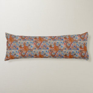 Orange Gecko Body Cushion