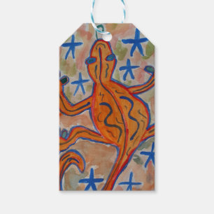 Orange Gecko Gift Tags