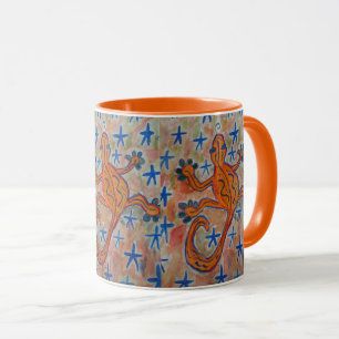 Orange Gecko  Mug