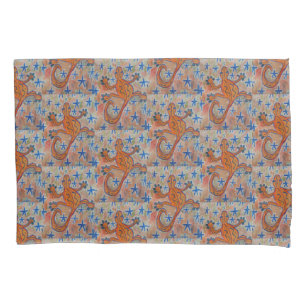 Orange Gecko Pillowcase