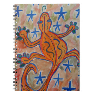 Orange Gecko Spiral Notebook