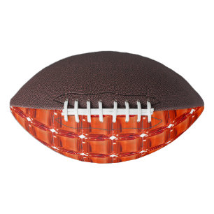 Orange Gemstone Pattern American Football