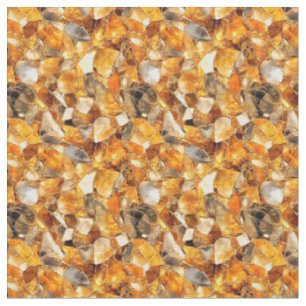 Orange Gemstones Fabric