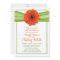 Orange Gerber Daisy Green Bridal Shower Invitation