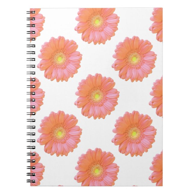 Orange gerbera daisy notebook (Front)