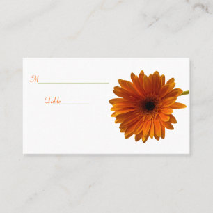 Orange Gerbera Daisy Special Occasion Place Card