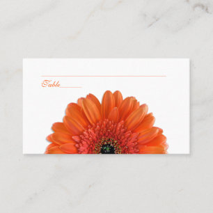 Orange Gerbera Daisy Special Occasion Place Cards