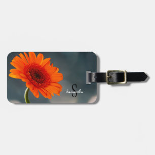 Orange Gerbera Luggage tag
