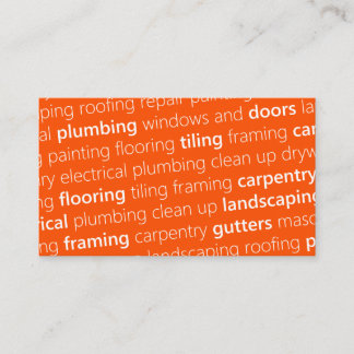 ORANGE Get Noticed, Get Work! Business Card