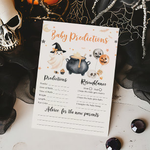 Orange Ghost Little Boo Baby Predictions Game