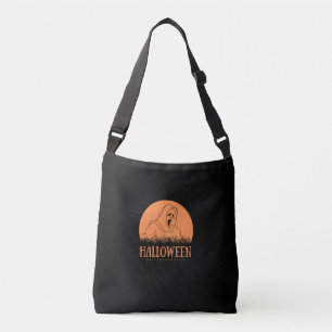 Orange Ghostface Halloween Crossbody Bag