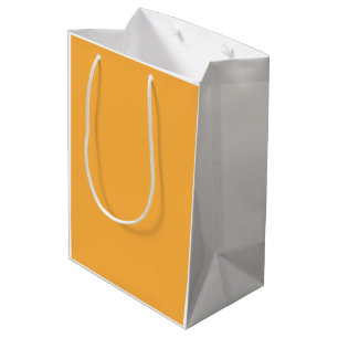 Orange Gift Bag Medium Paper Gift Bag Minimal