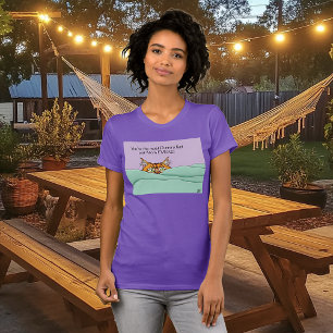 Orange Ginger Purple Cute Cat Mum Mother’s Day T-Shirt