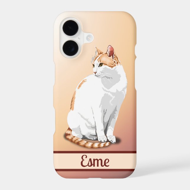 Orange Ginger Tabby Cat Personalised (Back)