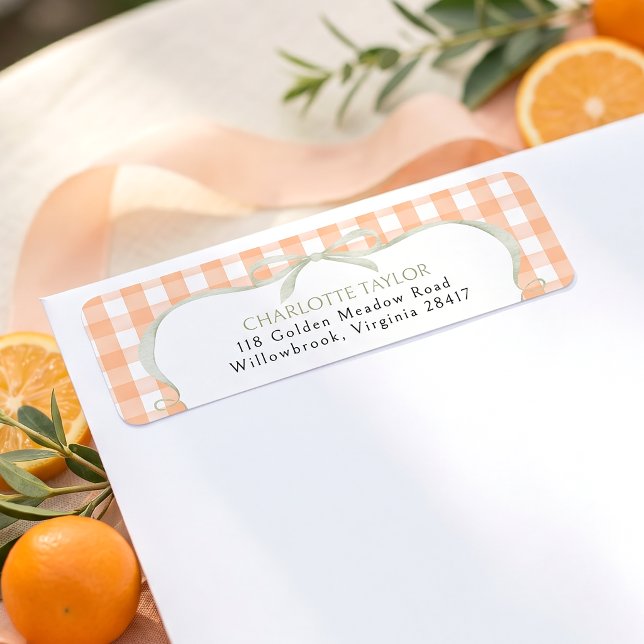Orange Gingham Baby Shower (Creator Uploaded)