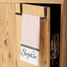 Orange Gingham Personalised