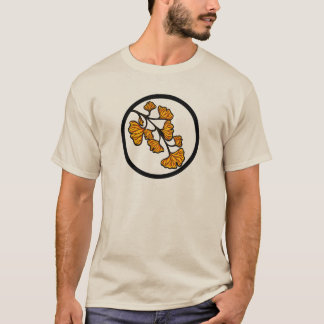 Orange Ginkgo Leaves t-shirt