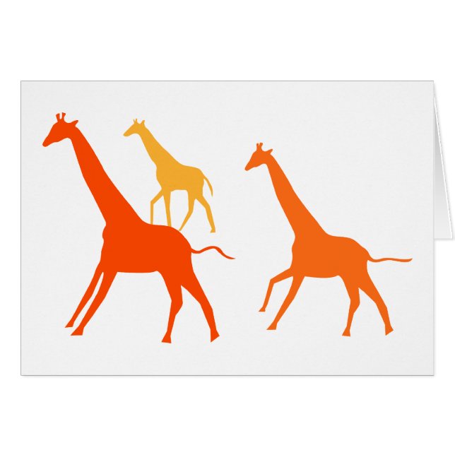 Orange Giraffes (Front Horizontal)
