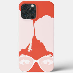 orange Girl Big Afro White Sunglasses iPhone 13 Pro Max Case